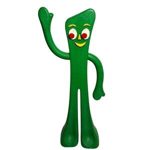 Gumby Figurine 9" Vintage 1980s Multipet Poseable Rubber Collectible